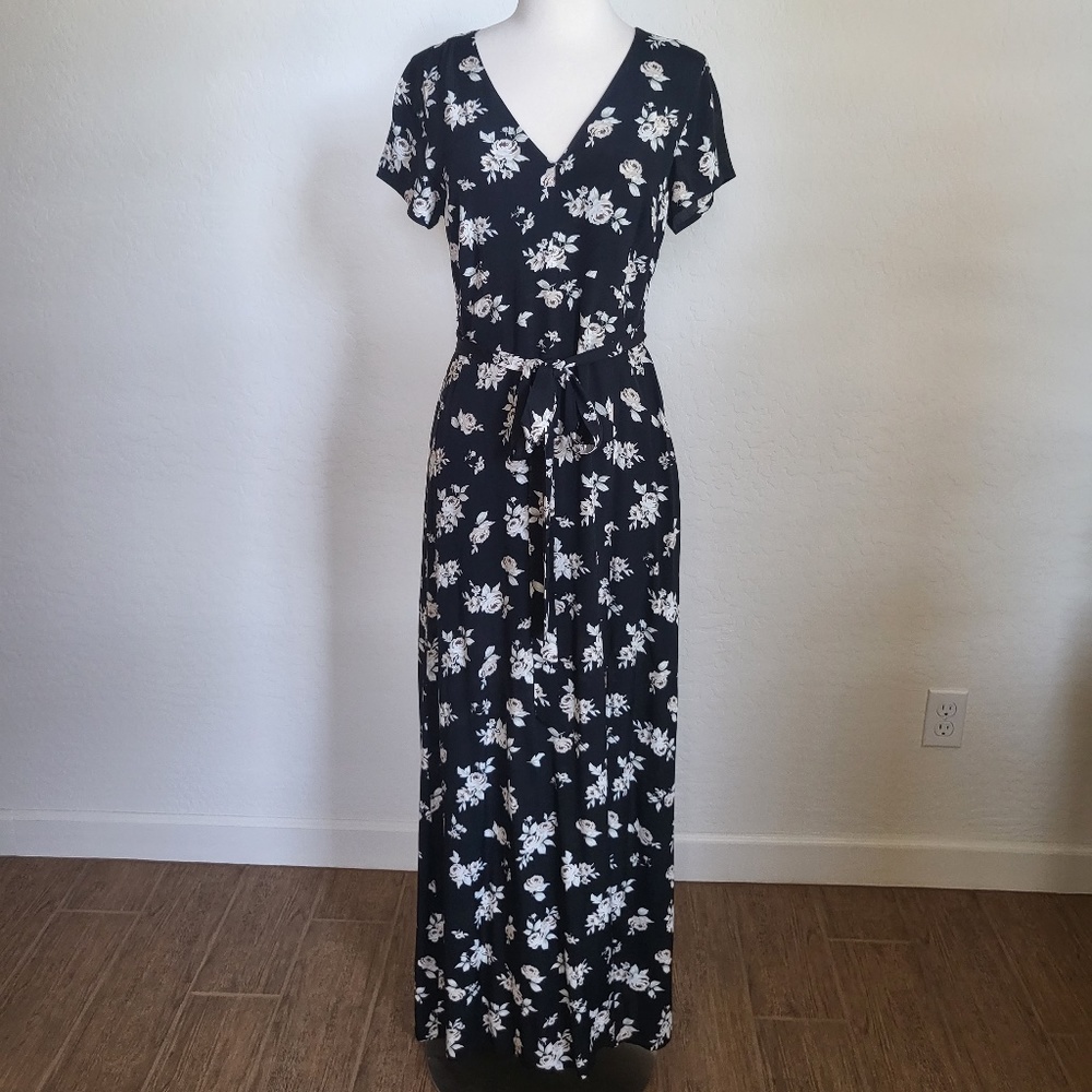 Sanctuary Black Floral Maxi Dress